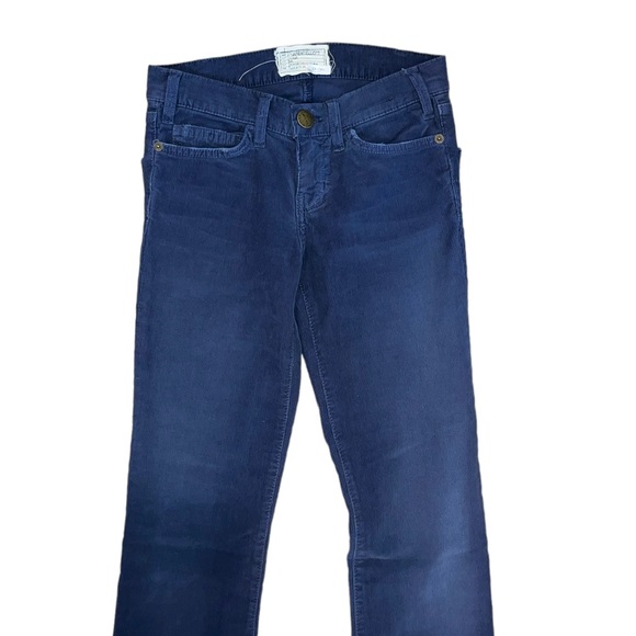 Current/Elliott Woman’s Dark Navy Corduroy Skinny Jeans - Picture 2 of 5